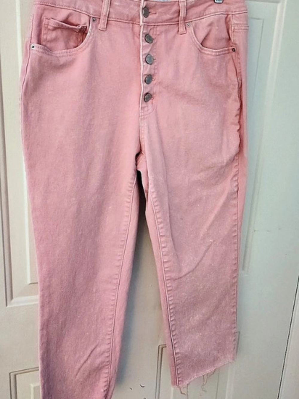 Time and Tru Pink Ankle Jeans Waist 8